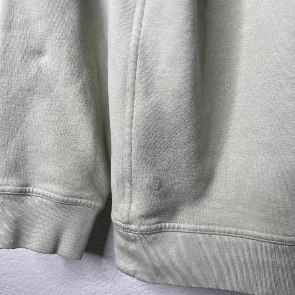 Lululemon All Yours Hoodie Fleece Light Sage Green Size 12 Relaxed Fit Pullover - Picture 4 of 8